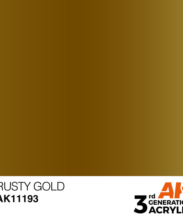 AK ACRYLIC AK11193 Rusty Gold 17ml