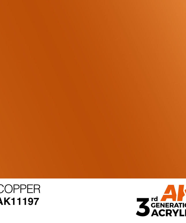 AK ACRYLIC AK11197 Copper 17ml