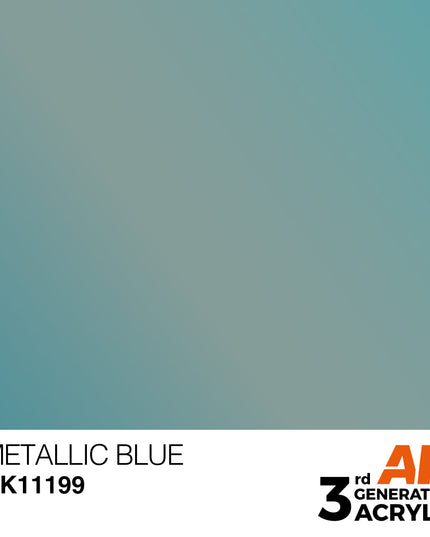 AK ACRYLIC AK11199 Metallic Blue Metallic 17ml
