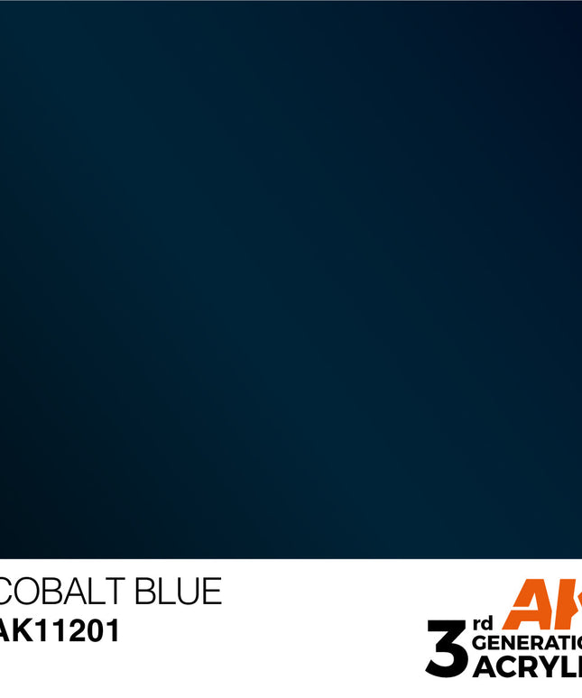 AK ACRYLIC AK11200 AK11201 Cobalt Blue Metallic 17ml