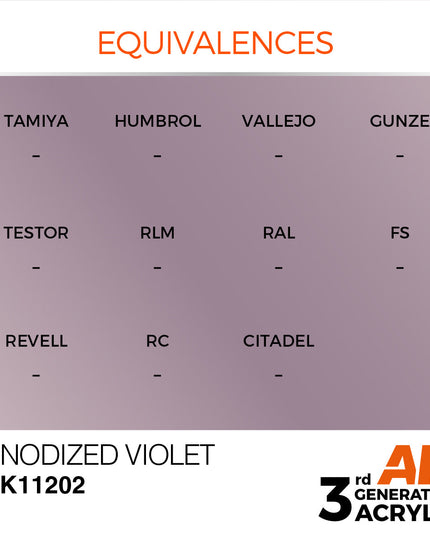 AK ACRYLIC AK11202 Anodized Violet Metallic 17ml