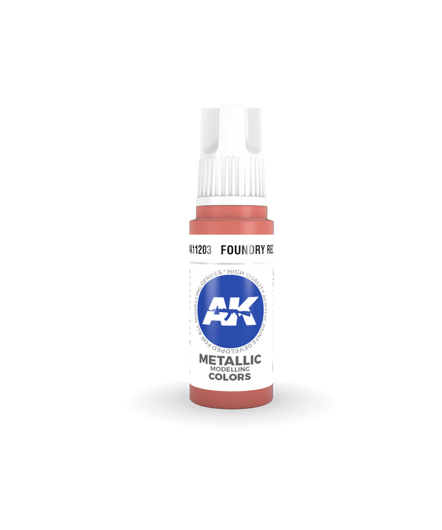 AK ACRYLIC AK11203 Foundry Red Metallic 17ml