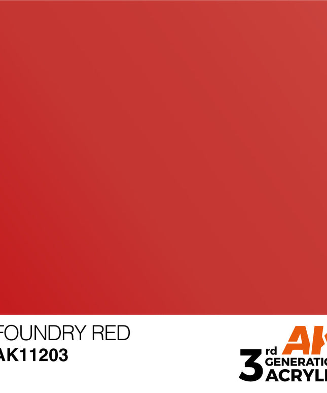 AK ACRYLIC AK11203 Foundry Red Metallic 17ml