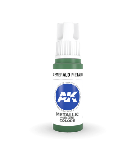 AK ACRYLIC AK11204 Emerald Metallic Green 17ml