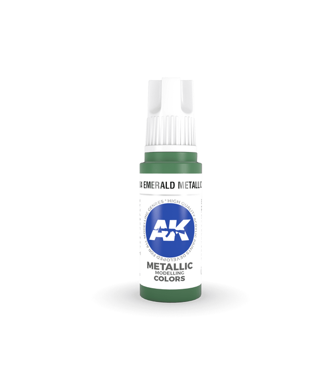 AK ACRYLIC AK11204 Emerald Metallic Green 17ml