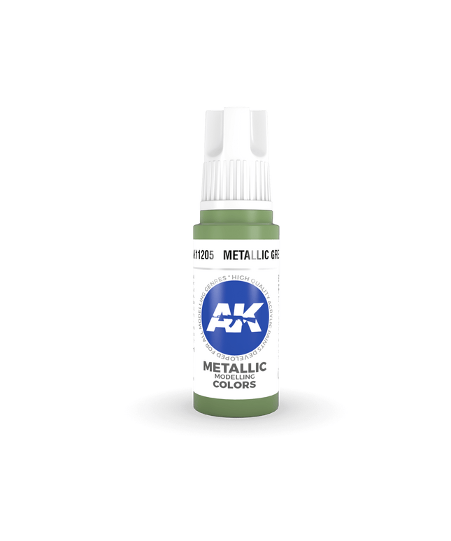 AK ACRYLIC AK11205 Metallic Green 17ml