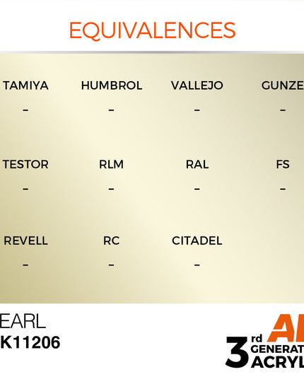 AK ACRYLIC AK11206 Pearl Metallic 17ml