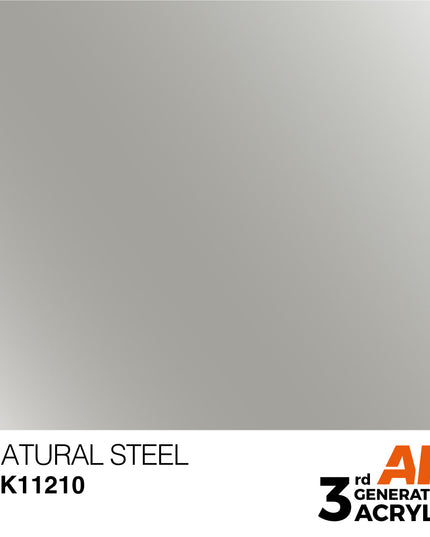 AK ACRYLIC AK11210 Natural Steel Metallic 17ml