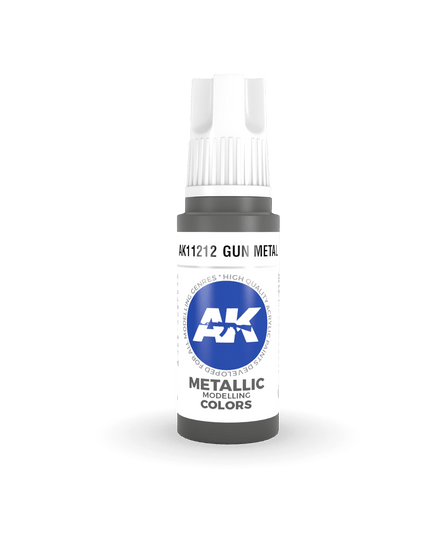 AK ACRYLIC AK11212 Gun Metal Metallic 17ml