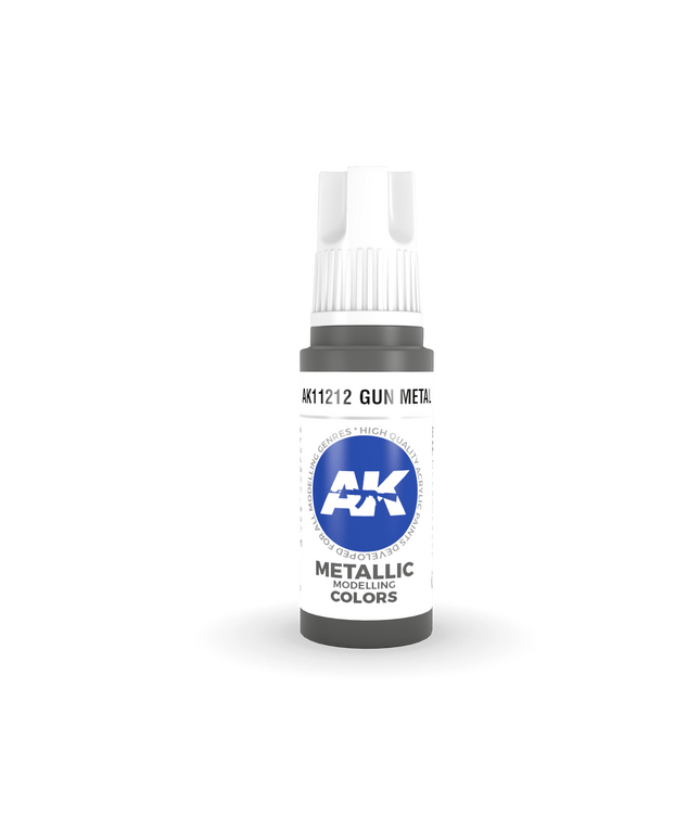 AK ACRYLIC AK11212 Gun Metal Metallic 17ml