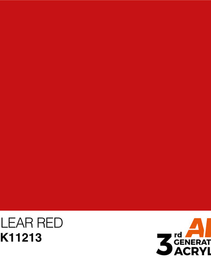 AK ACRYLIC AK11213 Clear Red 17ml