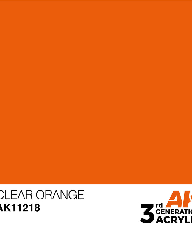 AK ACRYLIC AK11218 Clear Orange 17ml