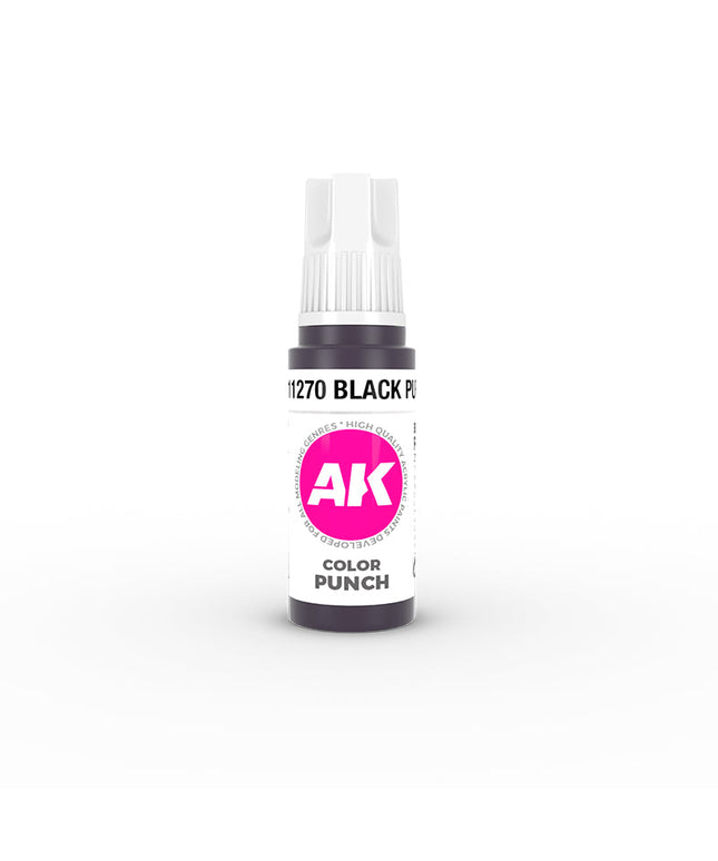 AK ACRYLIC AK11270 Black Puprple COLOR PUNCH 17 ml