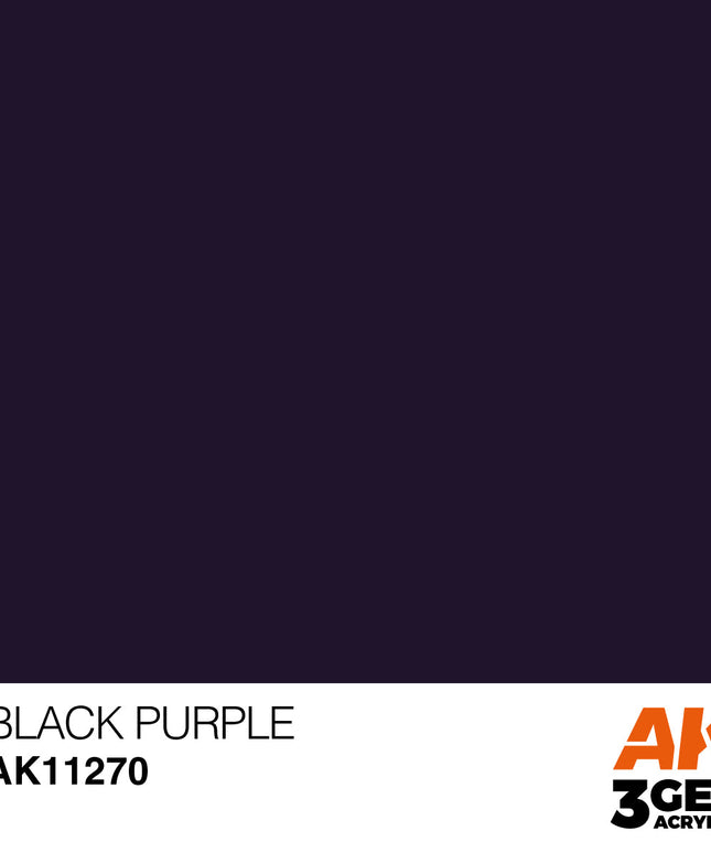AK ACRYLIC AK11270 Black Puprple COLOR PUNCH 17 ml