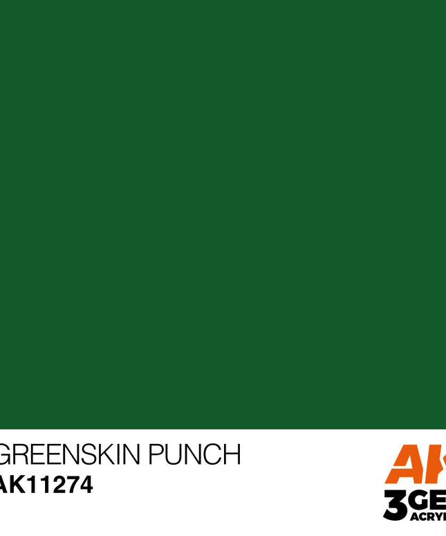 AK ACRYLIC AK11274 Greenskin Punch COLOR PUNCH 17 ml
