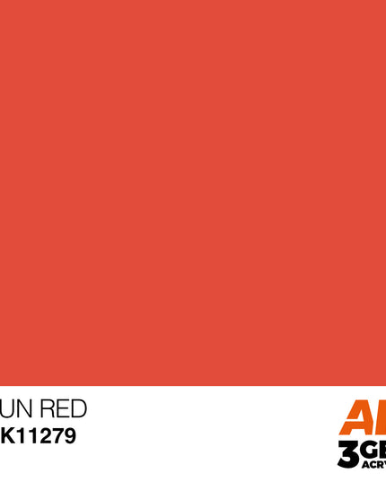 AK ACRYLIC AK11279 Sun Red COLOR PUNCH 17 ml