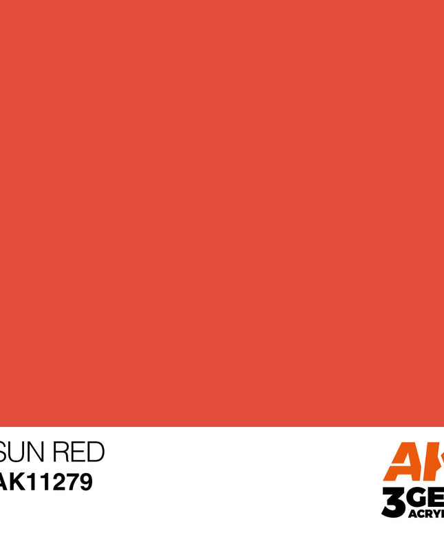 AK ACRYLIC AK11279 Sun Red COLOR PUNCH 17 ml
