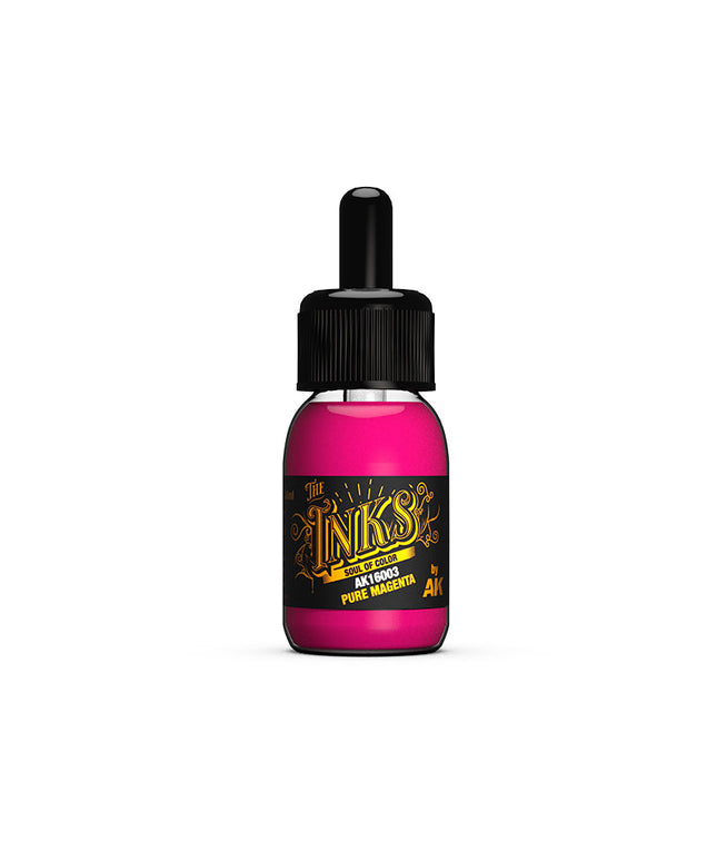 AK ACRYLIC AK16003	Pure Magenta - The INKS 30ml