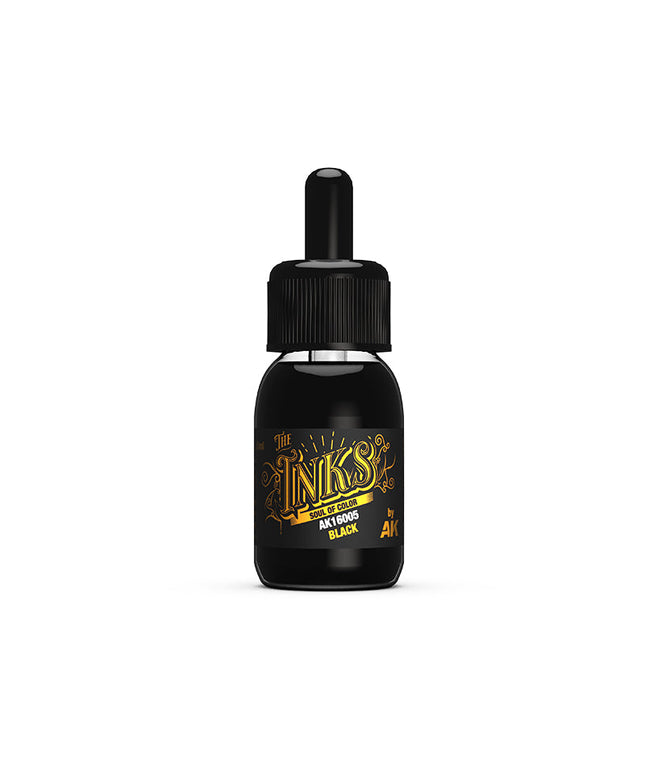 AK ACRYLIC AK16005	Black - The INKS 30ml