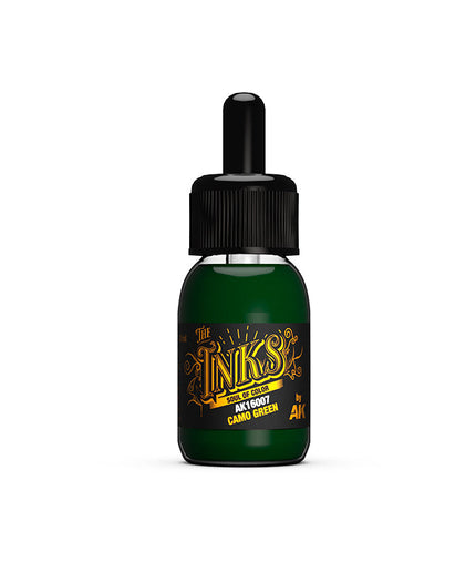 AK ACRYLIC AK16007	Camo Green - The INKS 30ml