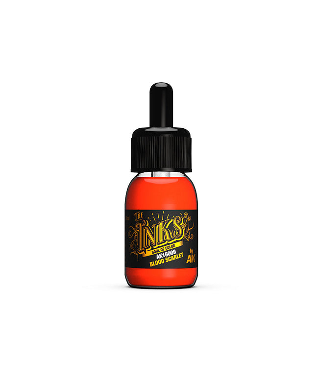 AK ACRYLIC AK16009	Blood Scarlet - The INKS 30ml