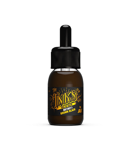 AK ACRYLIC AK16011	Brown Black - The INKS 30ml