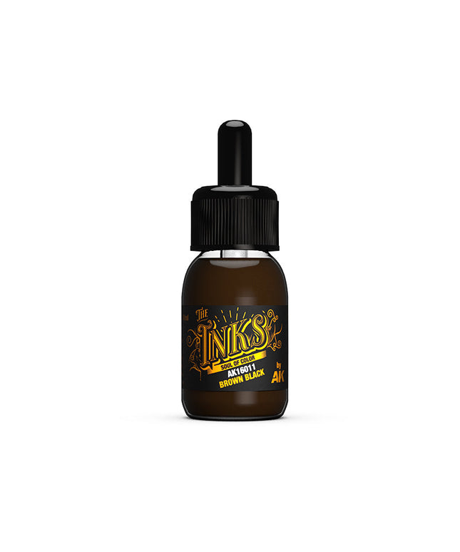 AK ACRYLIC AK16011	Brown Black - The INKS 30ml