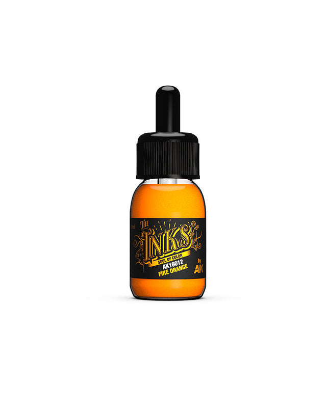 AK ACRYLIC AK16012	Fire Orange - The INKS 30ml