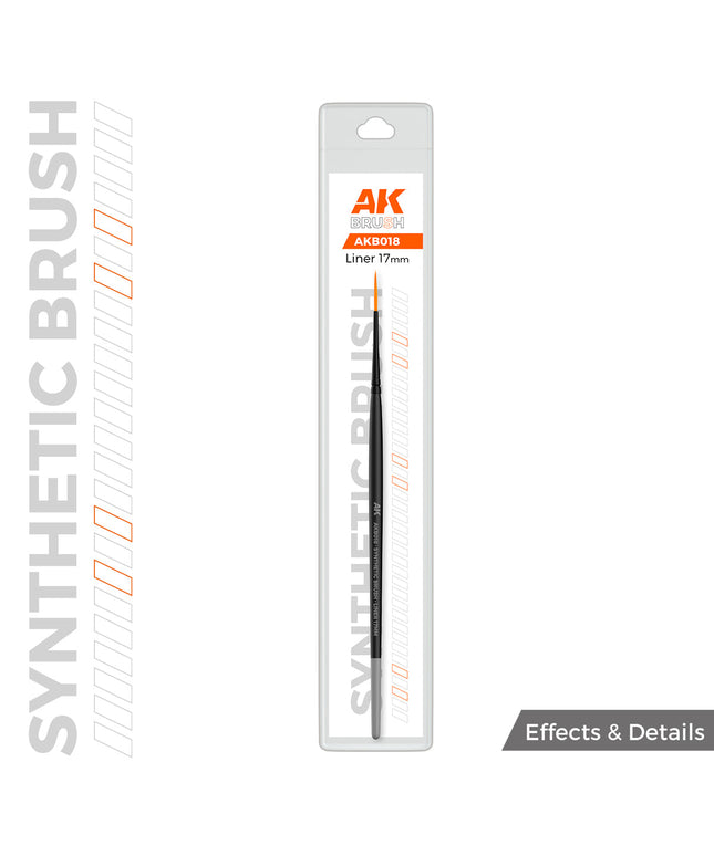 AK AKB018 AK SYNTHETIC BRUSH - LINER 17mm