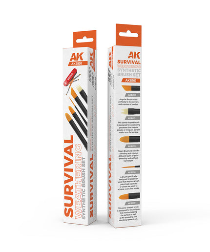 AK AKB101 SURVIVAL WEATHERING BRUSHES SET