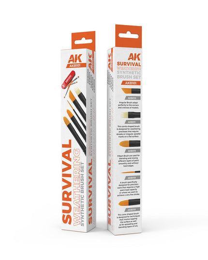 AK AKB101 SURVIVAL WEATHERING BRUSHES SET