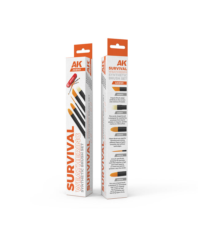 AK AKB101 SURVIVAL WEATHERING BRUSHES SET