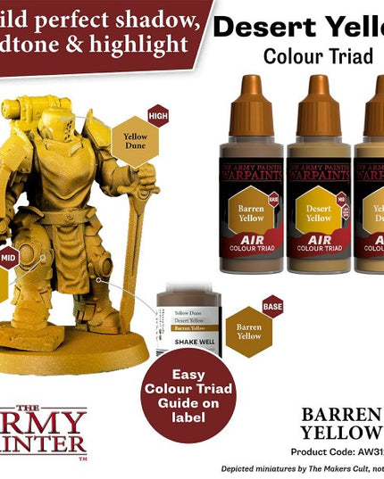 The Army Painter Warpaints Air  Barren Yellow AW3121