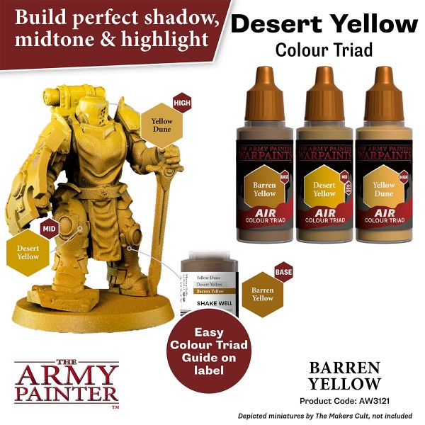 The Army Painter Warpaints Air  Barren Yellow AW3121