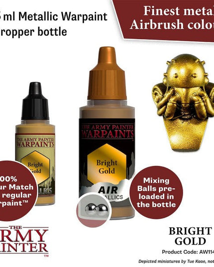 The Army Painter Warpaints Air: (Metallics) Bright Gold AW1144