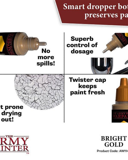 The Army Painter Warpaints Air: (Metallics) Bright Gold AW1144