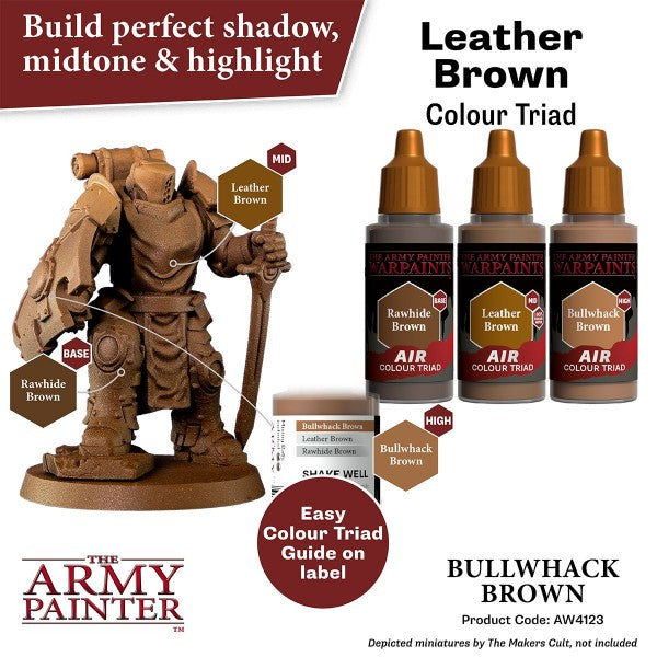 The Army Painter Warpaints Air Bullwhack Brown AW4123