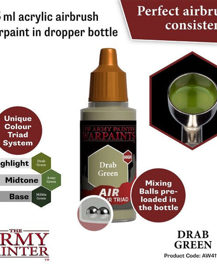 The Army Painter Warpaints Air Drab Green AW4110