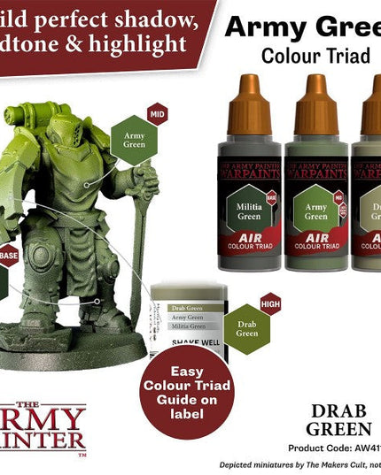 The Army Painter Warpaints Air Drab Green AW4110