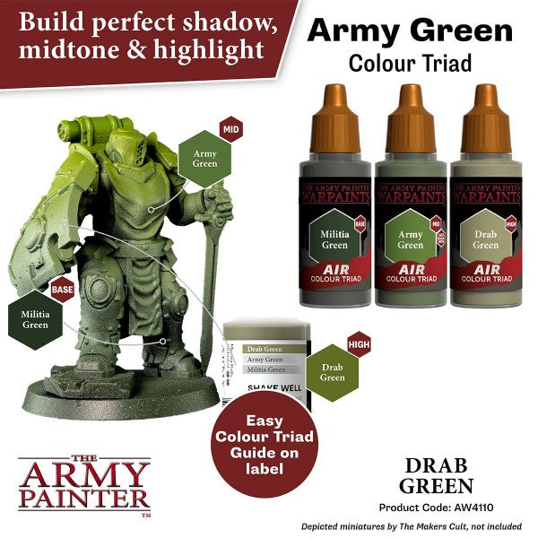 The Army Painter Warpaints Air Drab Green AW4110