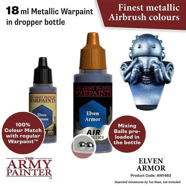 The Army Painter Warpaints Air: (Metallics) Elven Armor AW1483