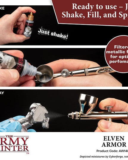 The Army Painter Warpaints Air: (Metallics) Elven Armor AW1483