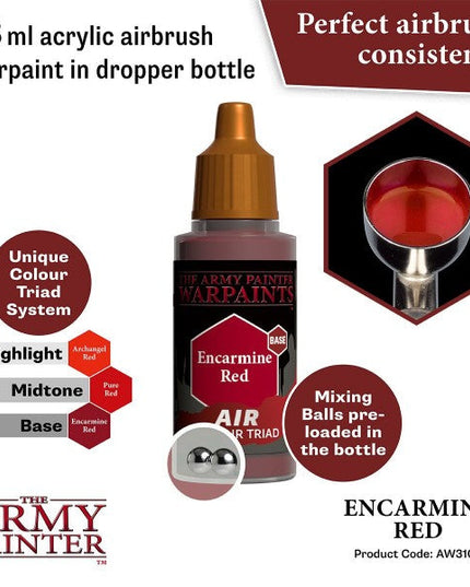 The Army Painter Warpaints Encarmine Red AW3104