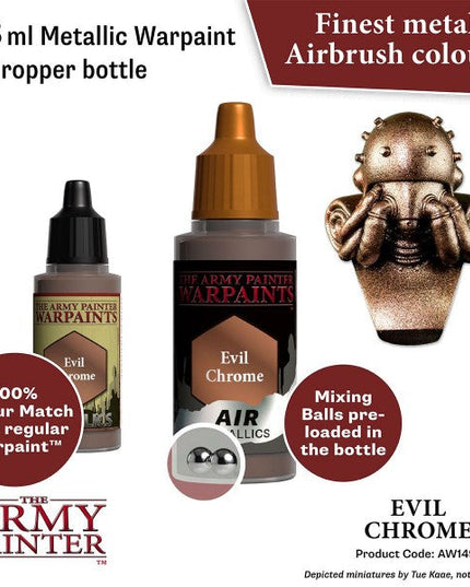 The Army Painter Warpaints Air: (Metallics) Evil Chrome AW1491