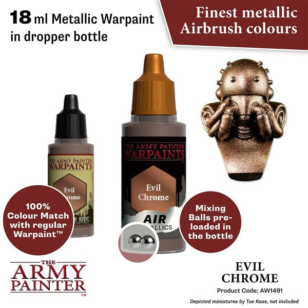 The Army Painter Warpaints Air: (Metallics) Evil Chrome AW1491