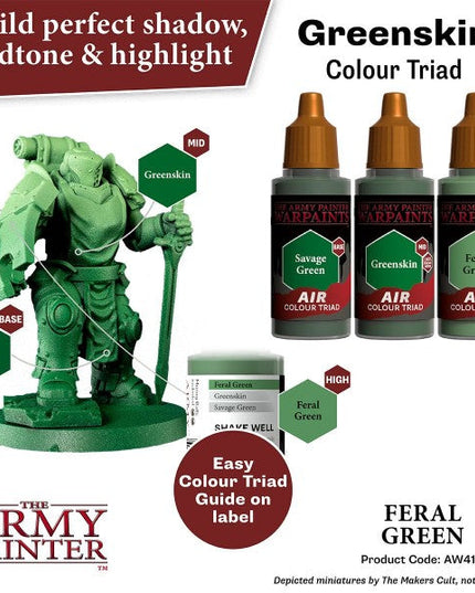 The Army Painter Warpaints Air Feral Green AW4111