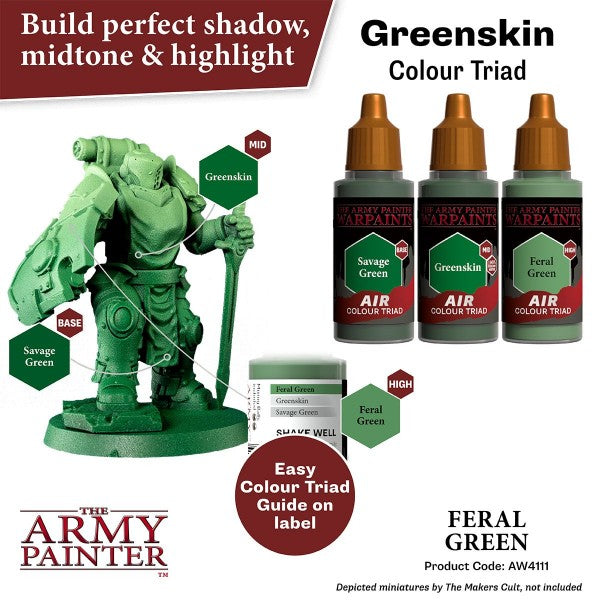 The Army Painter Warpaints Air Feral Green AW4111