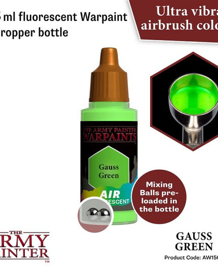 The Army Painter Warpaints Air: (Fluorescent) Gauss Green AW1503