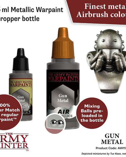 The Army Painter Warpaints Air: (Metallics) Gun Metal AW1131