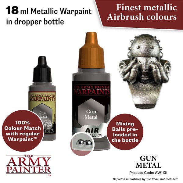 The Army Painter Warpaints Air: (Metallics) Gun Metal AW1131